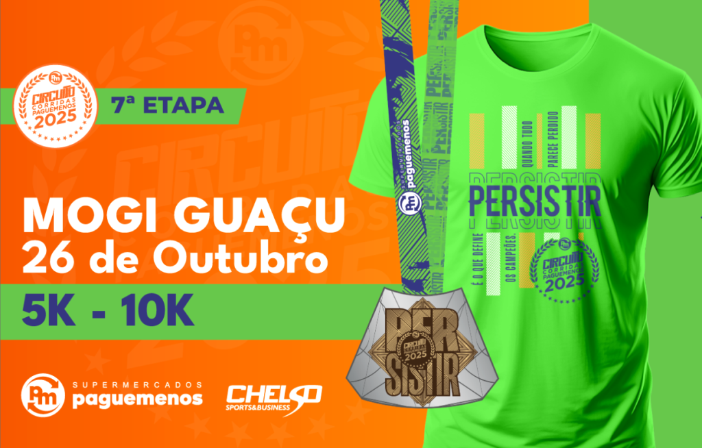 Circuito Pague Menos: dia 26 de outubro, em Mogi Guaçu